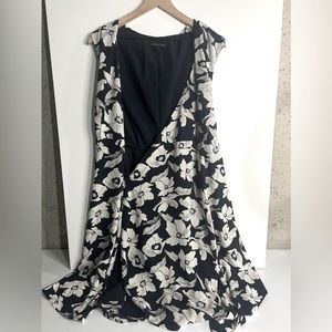 White Flower Dress Banana Republic